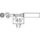 白光 こて先 3C型 面のみ 900M-T-3CF 1本(1個) 255-4879（直送品）