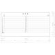 日学 ライトフレームホワイトボード罫引 予定表 （1ヶ月） 1800×890 LT-11-005（直送品）
