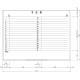 日学 ライトフレームホワイトボード罫引 予定表 （1ヶ月） 1200×890 LT-12-005（直送品）