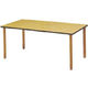 アイリスチトセ DWT福祉テーブル用 WSH木脚 ナチュラル 幅1500mm 1台（2梱包）奥行900×高さ640～740mm 介護テーブル 日本製