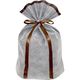 不織布リボン付ギフト巾着袋 L ブラウン FRK-004-AS 1袋（10枚入） エスパック（直送品）