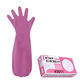 【ポリエチレン手袋】 川西工業 GloveMania ポリエチレンエンボスロング ピンク フリー 1箱（30枚入）