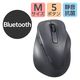 ワイヤレスマウス Bluetooth 静音 無線 Mサイズ ブラック M-XGM30BBSKABK エレコム 1個（直送品）