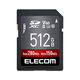 SDカード SDXC 512GB Class10 UHS-II U3 V60 MF-FS512GU23V6R エレコム 1個（直送品）