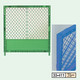 トーアン プラスチックフェンス ブルー 1180×1000 33-411 1枚（直送品）