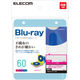 エレコム Ｂｌｕーｒａｙ対応不織布ケース　２穴　３０枚入　６０枚収納　白 CCD-NBWB60ASO 1個