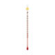 シンワ測定 棒状温度計　Hー4S　アルコール　0～100℃　15cm 72748 1個