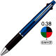 ジェットストリーム4&1 多機能ペン 0.38mm ネイビー軸 紺 4色+シャープ 3本 MSXE5100038.9 三菱鉛筆