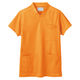 住商モンブラン スクラブ（男女兼用） ジャケット 医務衣 医療白衣 半袖 オレンジ LL 72-622（直送品）