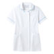 住商モンブラン ナースジャケット（半袖） 医療白衣 レディス 白/サックスブルー（水色） 3L 73-1804（直送品）
