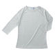 KAZEN スクラブ インナーTシャツ（男女兼用） 七分袖 シルバーグレー L 233-11（直送品）
