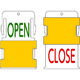 アイマーク IM スライド表示タグ OPEN CLOSE (OPEN ー 緑文字 / 赤文字) AIST3-EN 1枚 102-9926（直送品）