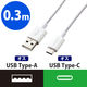 タブレット・スマホ USBケーブル A-Type C 認証品やわらか耐久 白 0.3m MPA-ACYS03NWH エレコム 1個