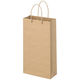 アスクル ワイン用手提げ紙袋 2本用 ナチュラル 1袋（10枚入）【ワインバッグ】  オリジナル
