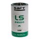 SAFT 単2形電池 リチウム塩化チオニルバッテリ,公称電圧 3.6V LS26500 1個(直送品)