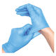 【ビニール手袋】 ヤマショウ ハイブリッドグローブ YGL-002L50 ブルー 1セット（500枚：50枚入×10）
