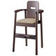 【軒先渡し】桜屋工業 RESTAREA 子供椅子6号 キッズチェア L8262 ダークブラウン×グレー 1台（直送品）