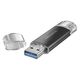 アイオーデータ USBメモリー(USB3.2Gen1) U3C-STD128G/K 1個（直送品）