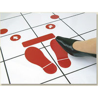 フロア誘導シール