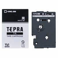 「テプラ」テープ（黒）