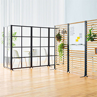 ブラックフレームパーティション