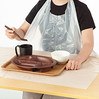 介護用食事エプロン(使い捨て・ディスポタイプ)