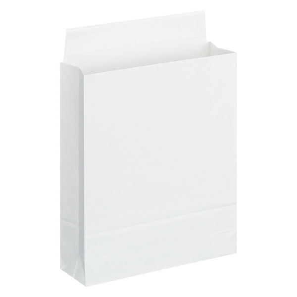 「現場のチカラ」 スーパーバッグ 宅配袋（紙製） 白 小サイズ 封かんシール付 1セット（200枚：100枚×2）  オリジナル