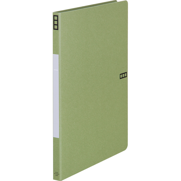 アスクル Z式パンチレスファイル A4タテ 背幅15mm グリーン 緑 レバー 