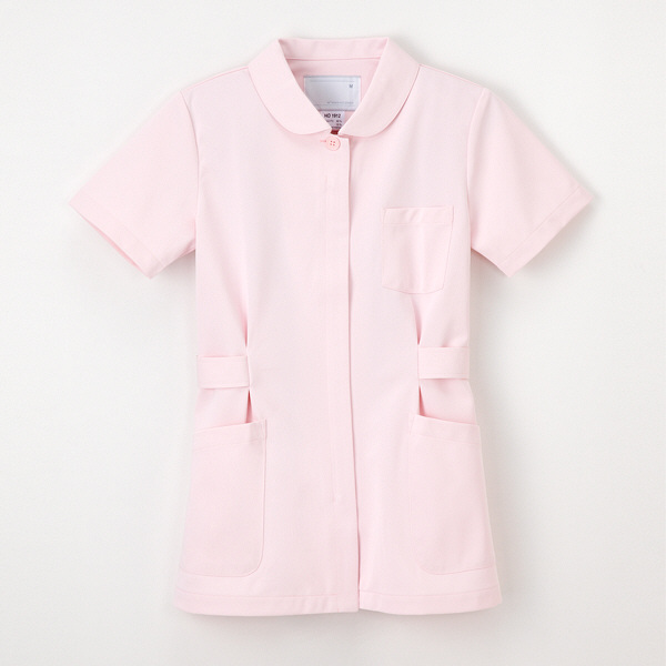 ナガイレーベン 女子上衣 半袖 ピンク M HO-1912（取寄品）