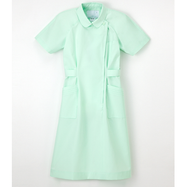 ナガイレーベン 看護衣半袖 女性用 ペールグリーン S KEX-1157（取寄品）
