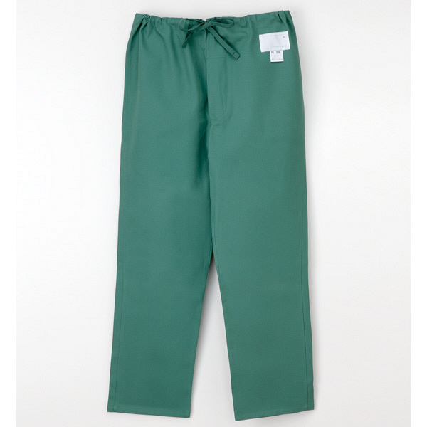 ナガイレーベン 男子ズボン （スクラブパンツ） 医療白衣 グリーン L AD-318（取寄品）