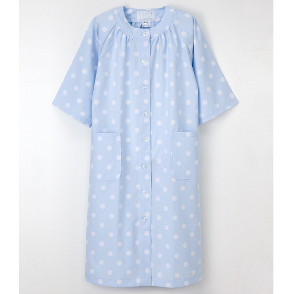 ナガイレーベン 妊産婦患者衣 SRC-361 ブルー L マタニティ 1枚（取寄品）