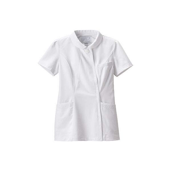 ナガイレーベン エレガントジャケット ナースジャケット 医療白衣 女性用 半袖 ホワイト LL CA-1792（取寄品）