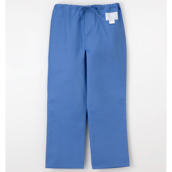 ナガイレーベン 男子スラックス （スクラブパンツ） 医療白衣 ブルー L NR-8703（取寄品）