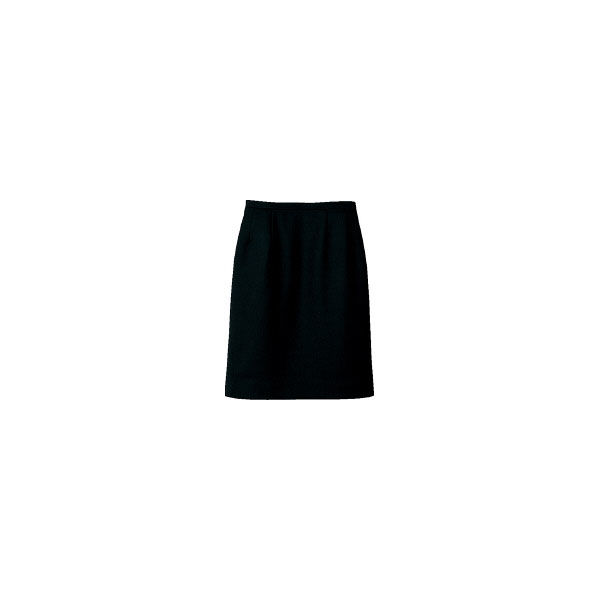 nuovo(ヌーヴォ) 事務服 小さいサイズ パステルチェックライン スカート ブラック 7号 FS462E（直送品）