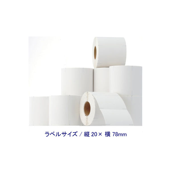 大阪シーリング印刷　熱転写ロールラベル　78×20mm　01833-C0020　1箱（10巻入）　（直送品）