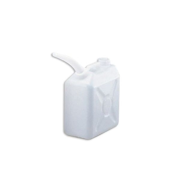 三宝化成 角型瓶(ノズル付 HDPE製) 5L 5-037-01 1セット(5本)（直送品）