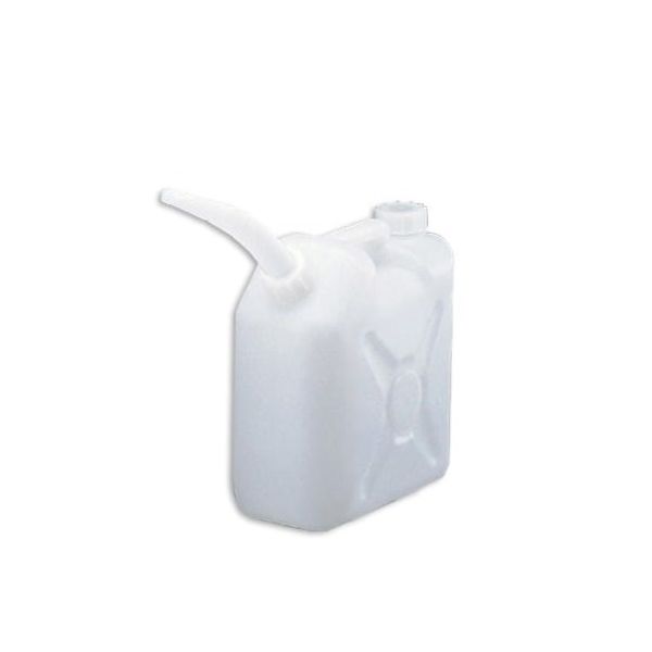 三宝化成 角型瓶(ノズル付 HDPE製) 10L 5-037-02 1セット(5本)（直送品）