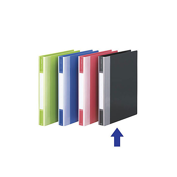 リヒトラブ リフィルバインダー 内径23mm 黒 G3902-24 1箱(6冊入)（直送品）