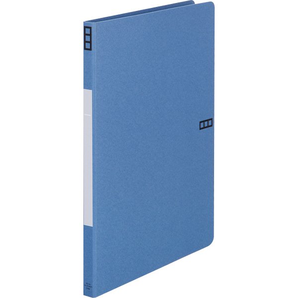 アスクル　Z式パンチレスファイル　A4タテ　背幅15mm　ブルー　青　60冊　レバーファイル　シブイロ  オリジナル