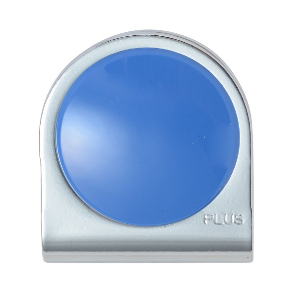 プラス カラーマグネットクリップ（小）ブルー 80566 1箱（10個入