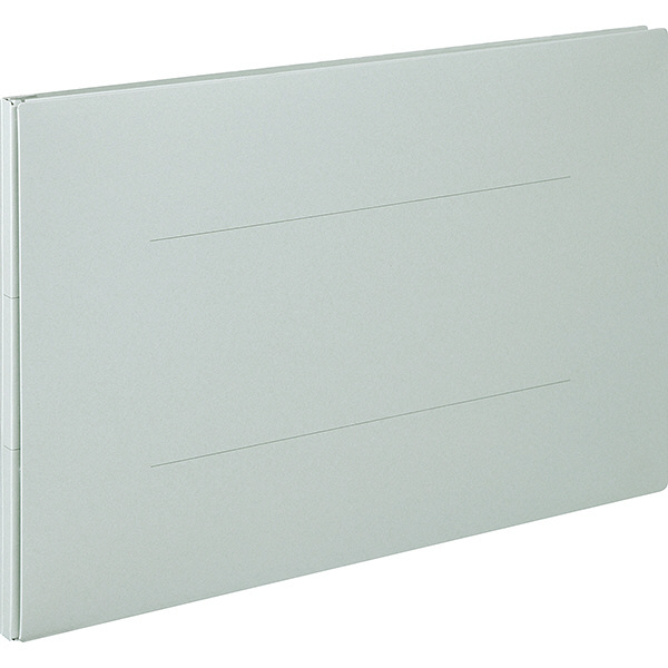 アスクル　背幅伸縮ファイル（紙製）　A3ヨコ　グレー　10冊  オリジナル