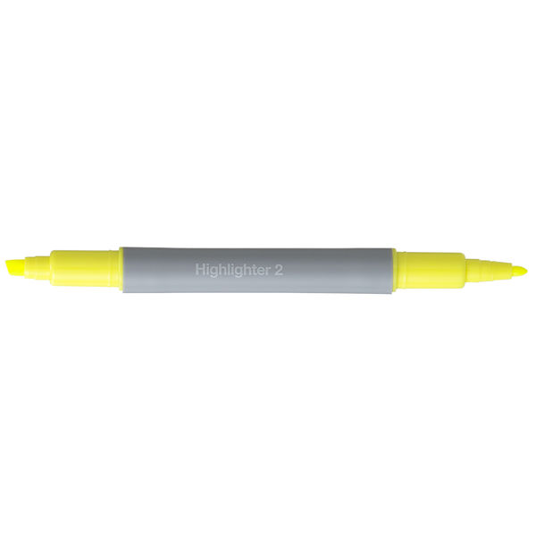 蛍光ペン　ツインタイプ　イエロー　30本　アスクル オリジナル