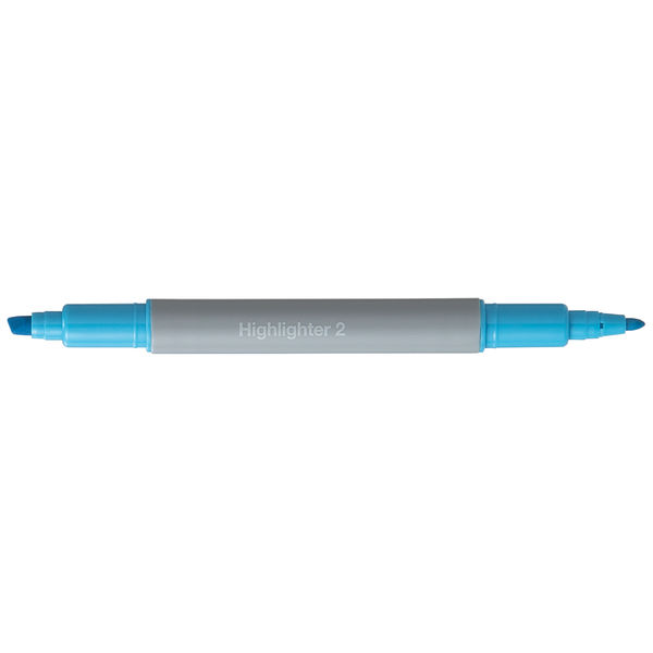 アスクル　蛍光ペン　ツインタイプ　ブルー　青　30本　蛍光マーカー オリジナル