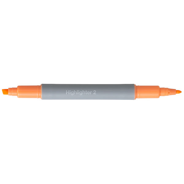 アスクル　蛍光ペン　ツインタイプ　オレンジ　50本　蛍光マーカー オリジナル