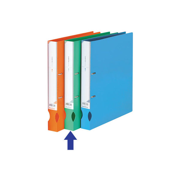 ビュートン　D-リングファイル　A4タテワイド　背幅34mm　ライトグリーン　IDF-A4-LG　1箱（30冊：10冊入×3箱）　（直送品）