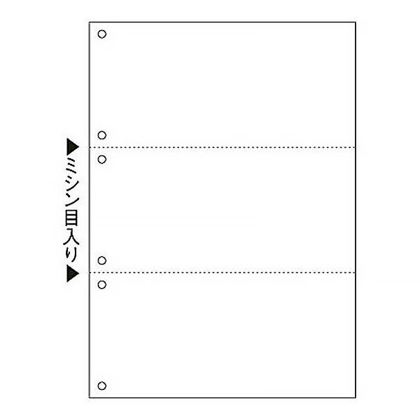 ヒサゴ　マルチプリンタ帳票（FSC）　FSC2005　A4　白紙3面6穴　1セット（100枚入×3冊）