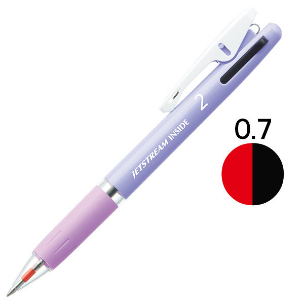 三菱鉛筆 ストラップ付2色ボールペンプレイヤーズ 0.7mm （軸色 水色
