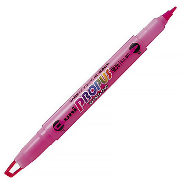 三菱鉛筆(uni) 蛍光ペン プロパスウインドウ 桃（ピンク） PUS102T.13