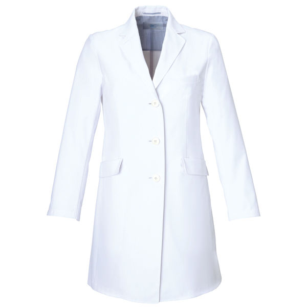 ミズノ ユナイト ドクターコート（女性用） ホワイト M MZ0023 医療白衣 診察衣 薬局衣 1枚（取寄品）